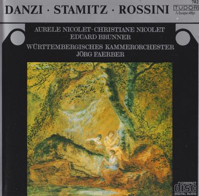 CD FRANZ DANZI, ANTON STAMITZ, GIOACCH - Danzi, Stamitz, Rossini 702 Tudor 1984 Switzerlan Classical Used