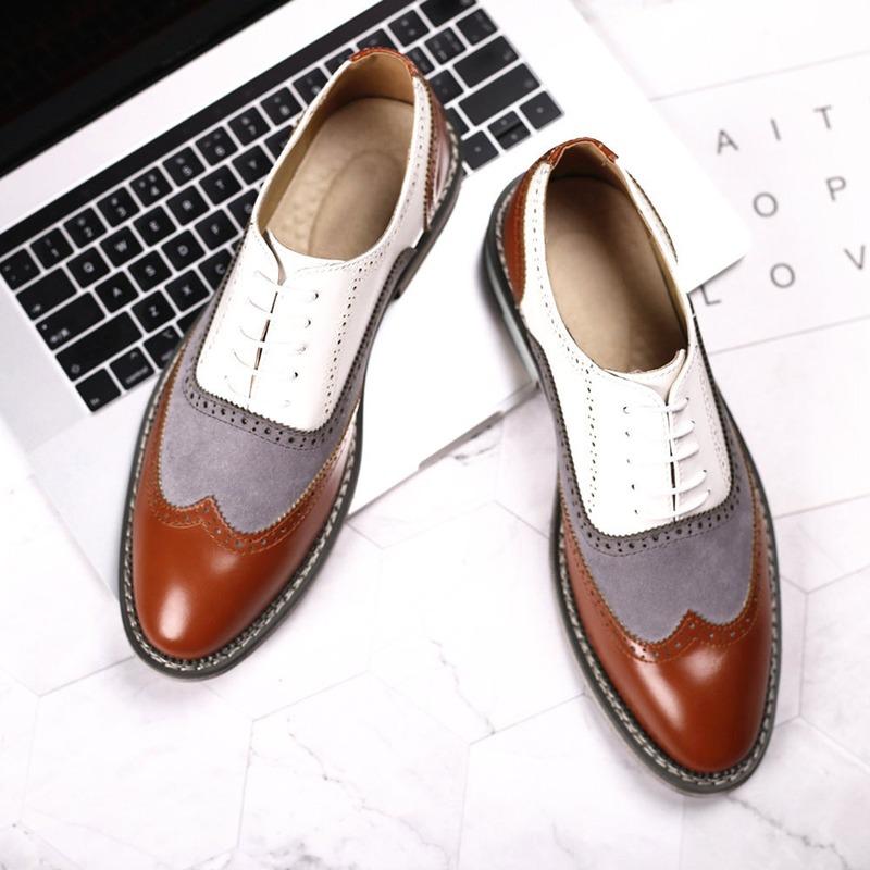 Brand Size 39-48 Fashion Mens Leather Shoes Wedding Business Dress Nightclubs Oxfords Breathable Working Lace Up Shoes
