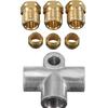 Zinc Alloy 3 Way Brake Line Pipe for T Piece with Compression Fittings