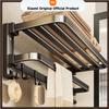Carbon Steel Towel Rack Foldable Towel Rack Bathroom Wall Mounted Organizer Towel Rack Toilet Multifunctional Storage Rack