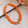 Elegant Summer Acrylic Beaded Necklace: Fashionable Round Clavicle Chain Jewelry