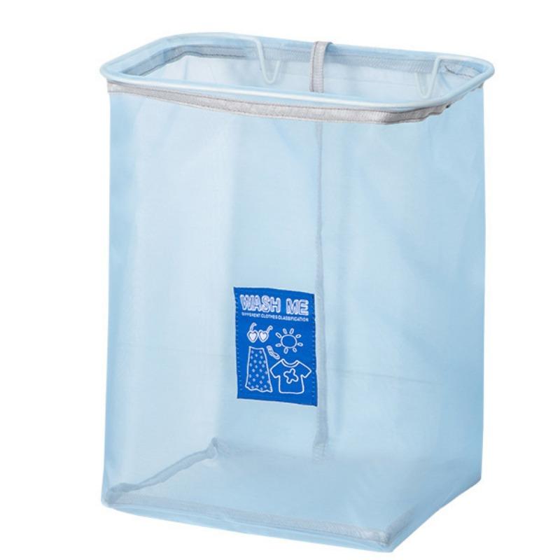 Foldable Laundry Baskets Mesh Bathroom Dirty Clothing Storage Bag Home Large Capacity Wall Mounted Underwear Organization Bags