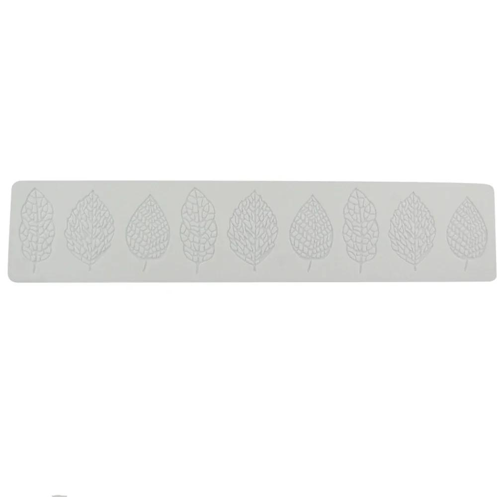 Leaf Silicone Mold 3D Impression Cake Baking Fondant Lace Cushion Chocolate Candy Dessert Tray Printing Mold Decorating Supplies
