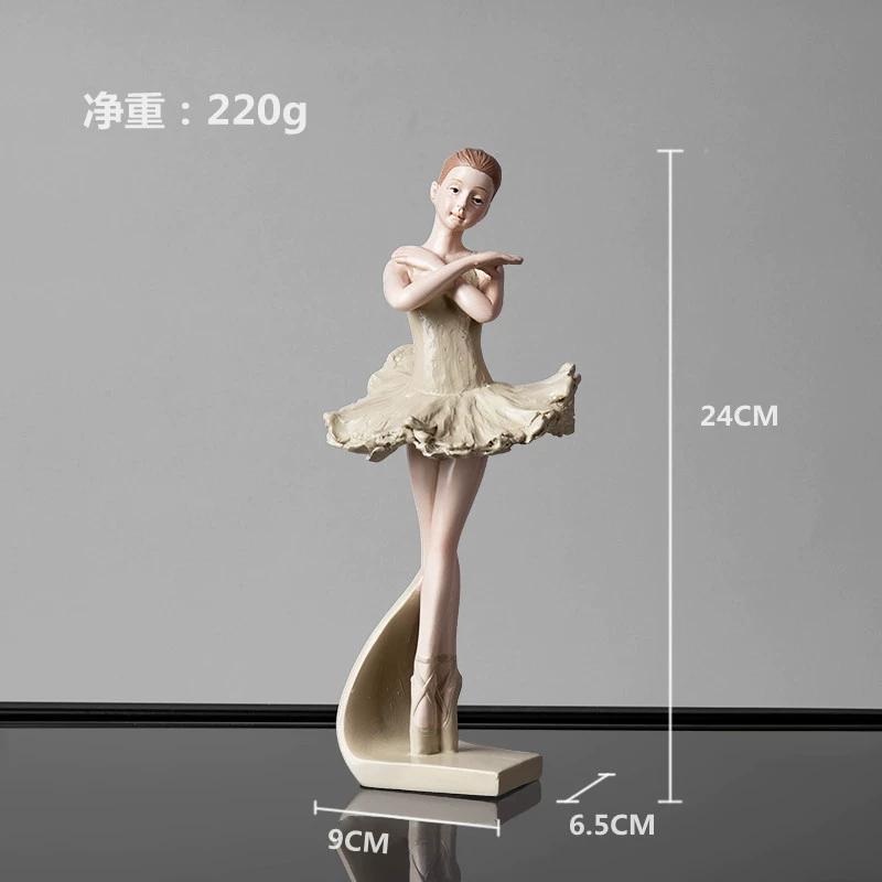 Creative Nordic Creative Ballet Girl Ornaments Ins Style Dancer Model Room Princess Room Soft Decoration Home Furnishings