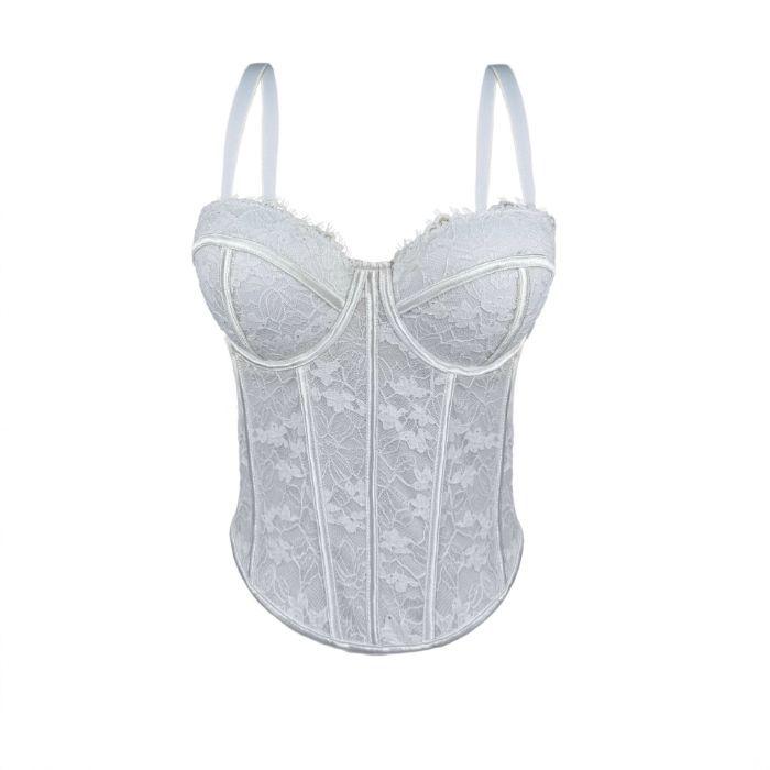 Spicy Girl Lace Camisole: Black Boning Autumn/Winter Inner Wear with Chest Pads, Beautiful Back Design