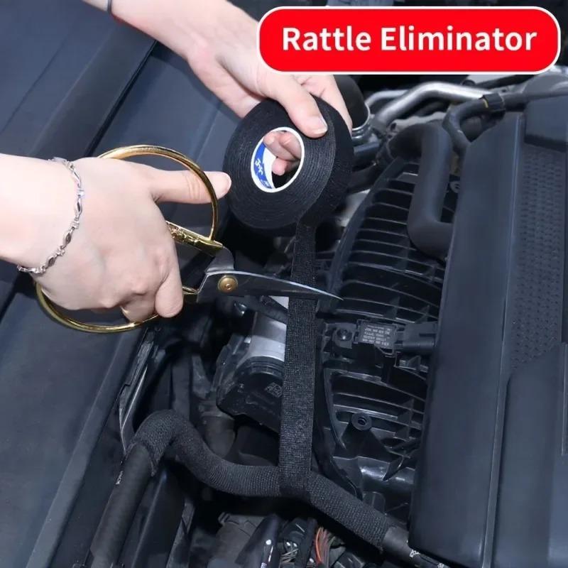 Nastro Adesivo in Flanella Flannelette 25MM*15M per Cablaggi Auto Anti-Rattles Nastro Autoadesivo in Feltro Strumenti per Riparazione Auto