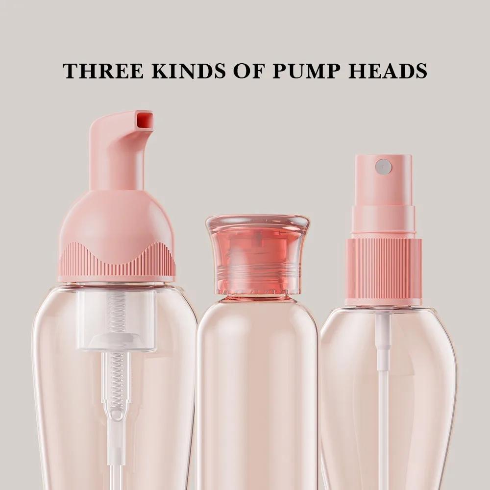 Travel Refillable Bottle Set Spray Lotion Shampoo Shower Gel Tube Bottling Empty Liquid Container Portable Travel Bottles Set