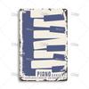 DORA Tin Sign MISES Music Metal Plate Rock Metal Plaque Vintage Metal Poster Bar Club Home Decorative Plate Musical Instrument Metal Sign