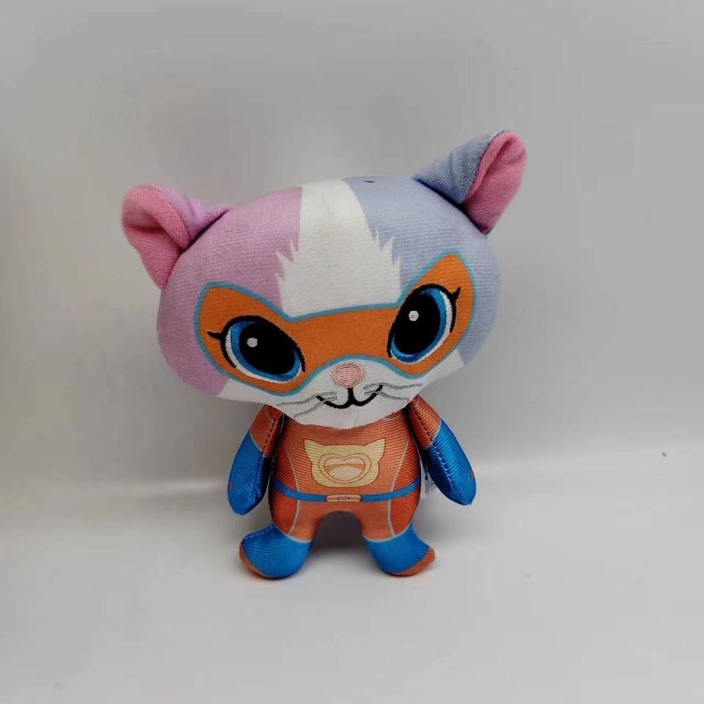 Adorable Superkitties Plush Cat Toy Set Soft Crystal Velvet Stuffed Animals