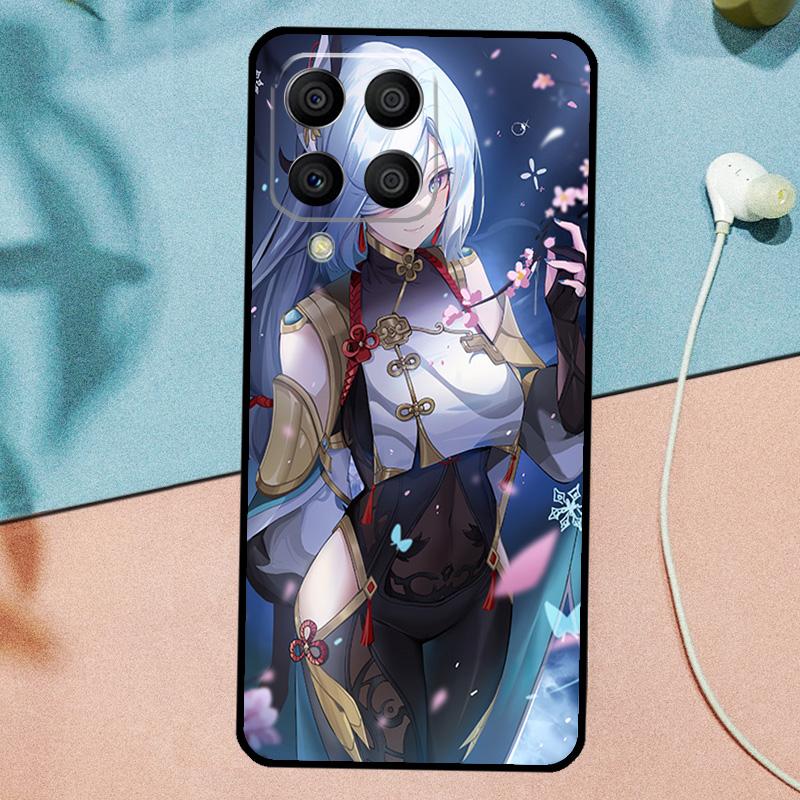 Genshin Anime Shenhe Für Samsung Galaxy M33 M35 M55 M15 M12 M13 M14 M34 M54 M53 M21 M31 M11 M32 M52 M06 M16 Hülle