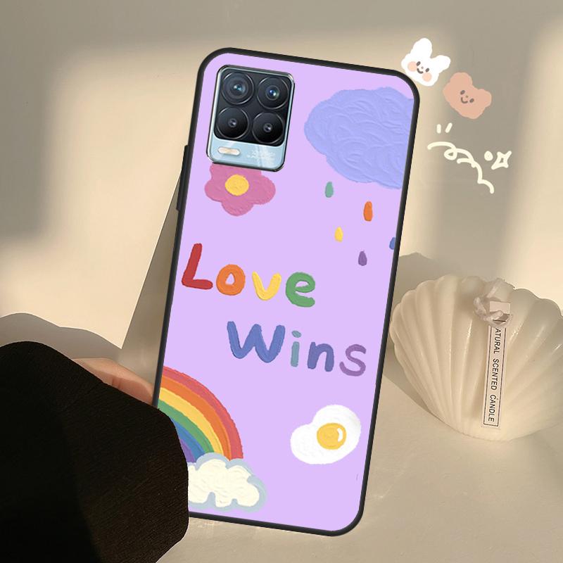 Rainbow Cute Cartoon Case For Realme GT7 Pro GT6 C65 C67 C61 C53 C55 C51 C25 C63 C71 C75 11 12 13 14 15 Pro Plus