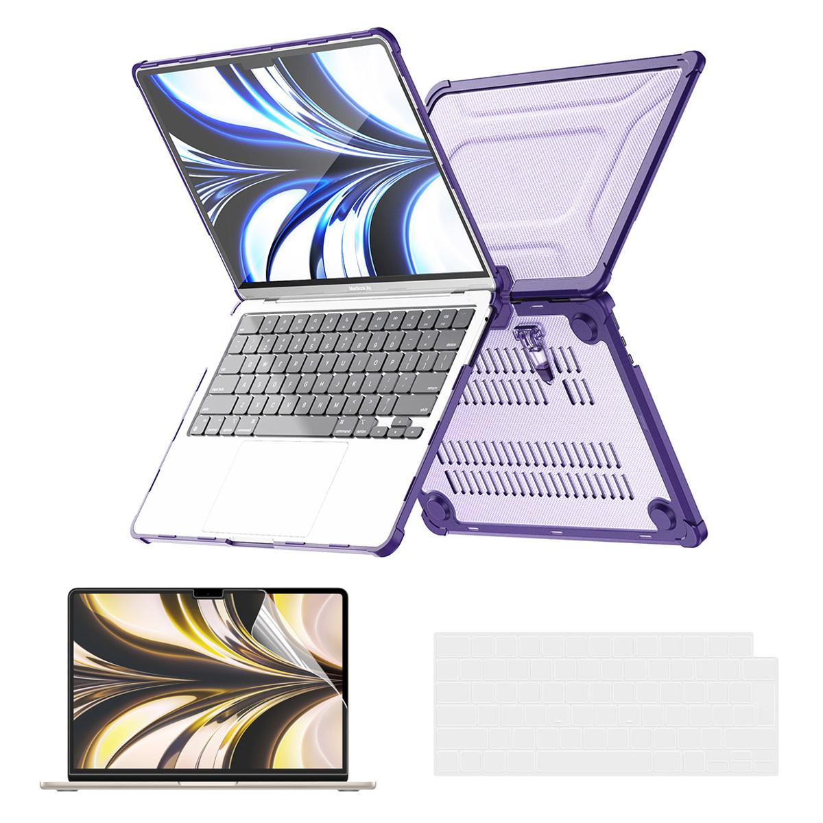 

For MacBook Air 13 inch (2025)/(2024) A2681 (M2)/A3113 (M3)/(2022) (EU) Hard PC Laptop Case Purple
