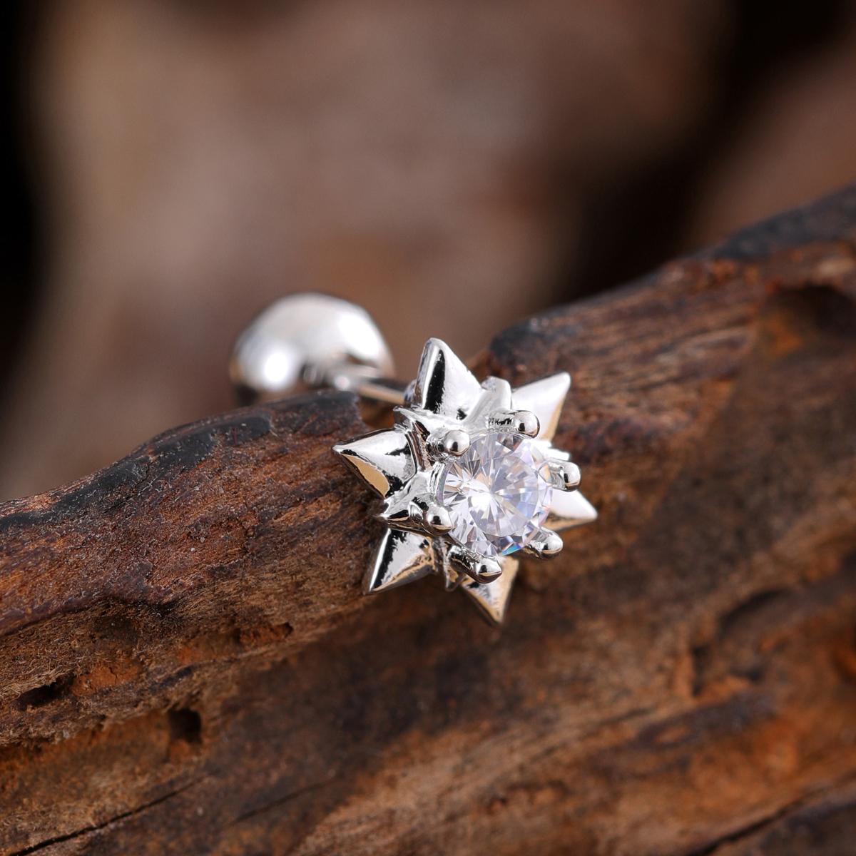 

Набор из 10 серег для хряща средней части хеликса, трагуса, конха, 20G, гипоаллергенная хирургическая нержавеющая сталь, циркон, женские пирсинг-украшения 0.8*6*4mm&Ear Tragus Earring