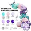 137Pcs Mermaid Tail Balloon Garland Kit Arch Mermaid Theme Birthday Party Decorations Wedding Supplies Little Mermaid