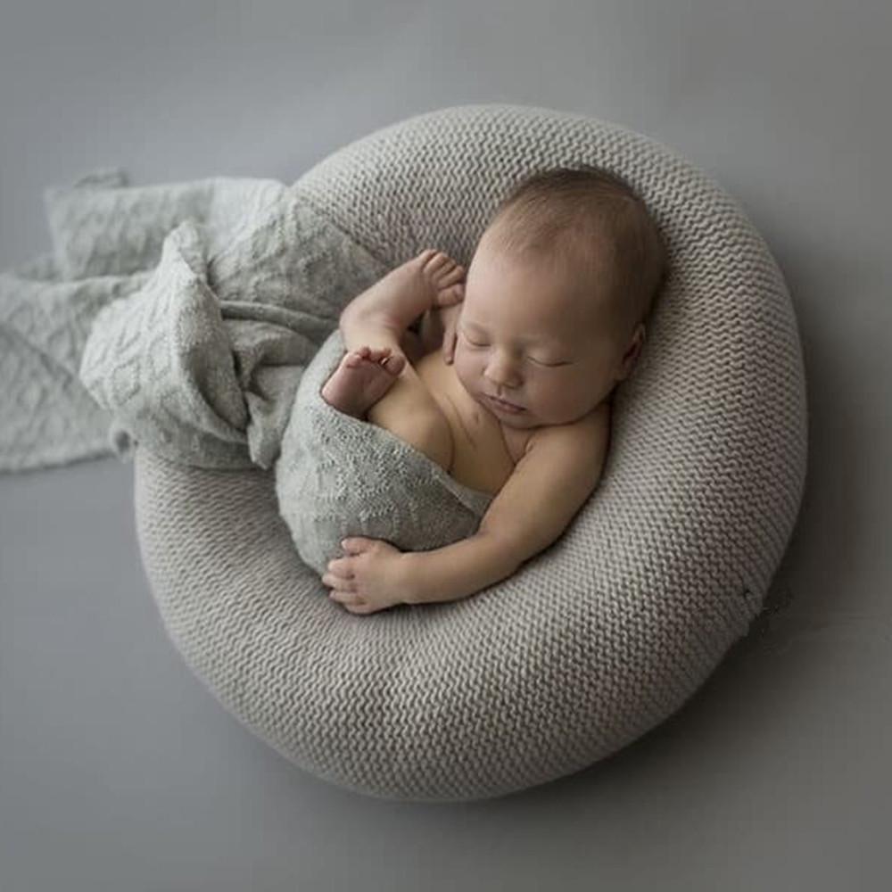 Cross-border Baby Photography Sofa Bed: Gray Pillow Prop for Newborn Photos