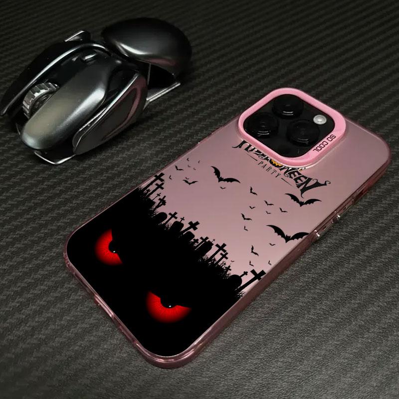

Happy Halloween Party Coque For Apple iPhone 17 16 15 14 13 12 11 Pro Plus Max 17 Air 16E Shockproof Matte Back Case Phone Cover iPhone 12 Pro