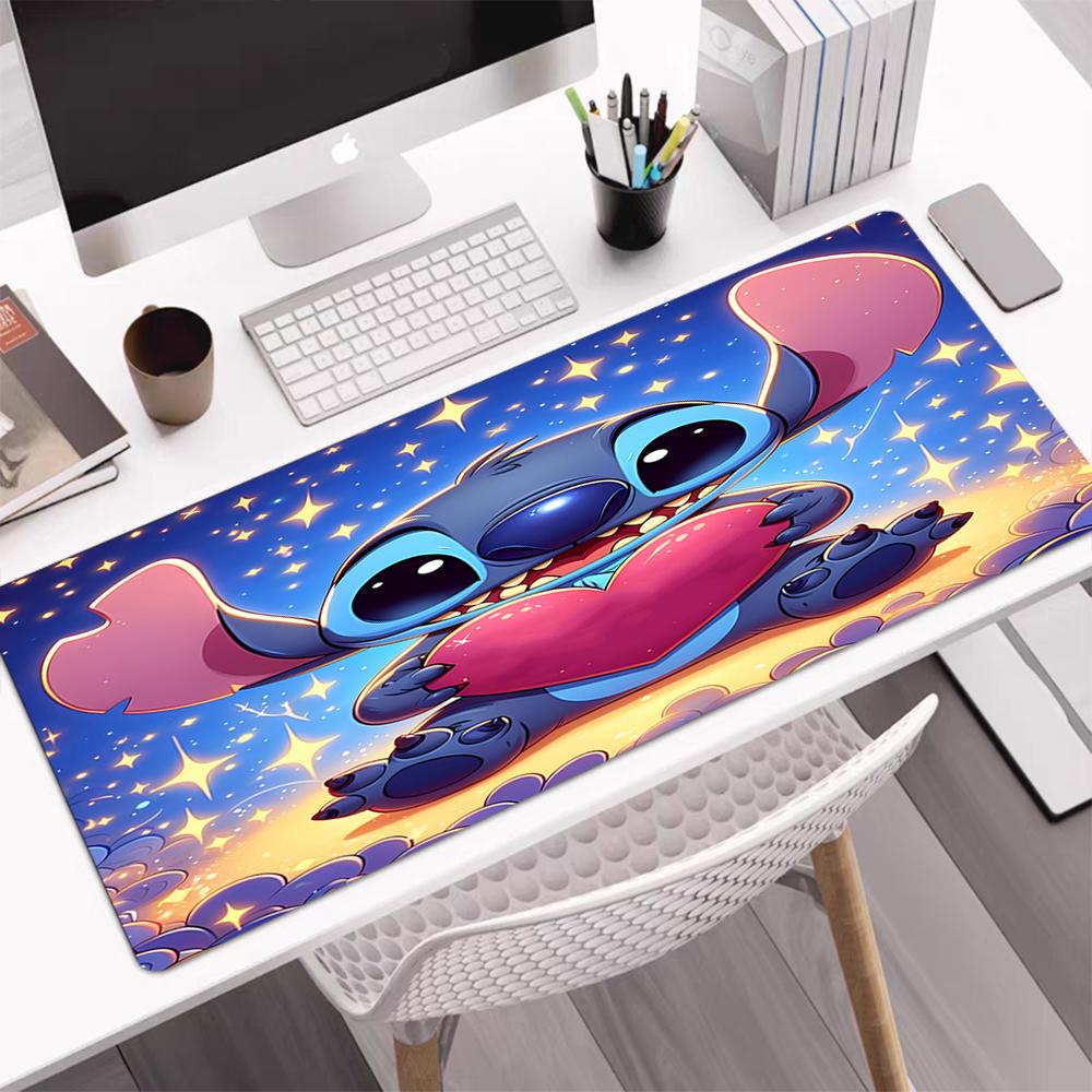Stitch Theme Mouse Pad, Non Slip Rubber Base, Multifunctional Office & Home Decor, Perfect for Workspace Personalization.