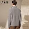 Antonio Men's Old Money Style Half-Zip Knit Sweater