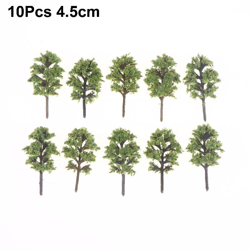 

10 шт. Модели деревьев Украшения Декор Железнодорожная Диорама Пейзаж Пластик Масштабная Сцена Для Дома Гостиной Кухни Декор A1
