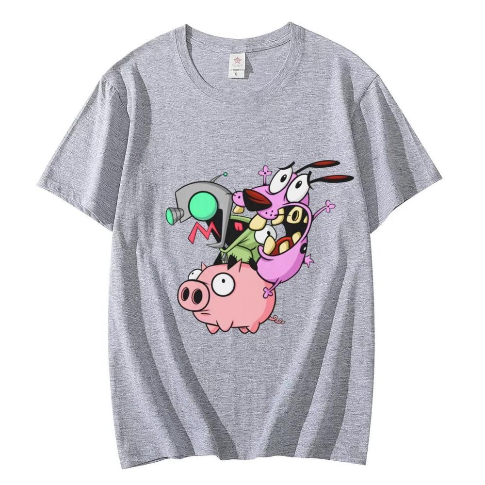 Funny Invader Zim Cartoon Pattern Summer Casual Tshirt for Unisex and Women Summer Fashion Harajuku Tshirt Tops