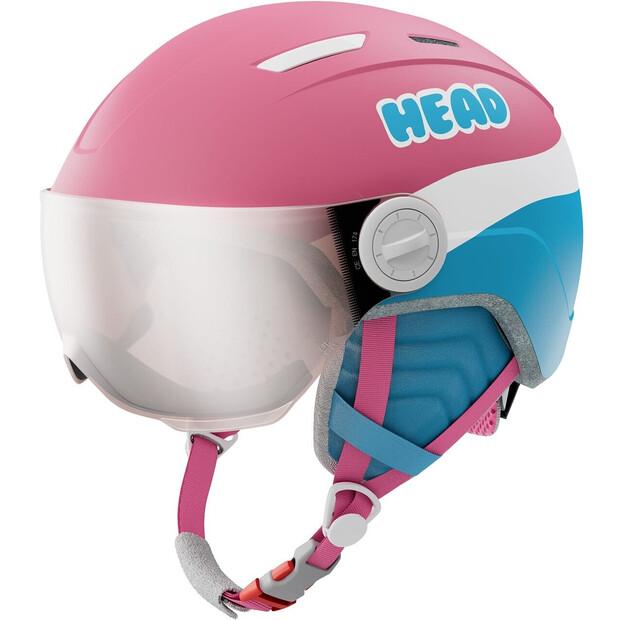Шлем защитный Head MAJA VISOR (2026) розовый/синий