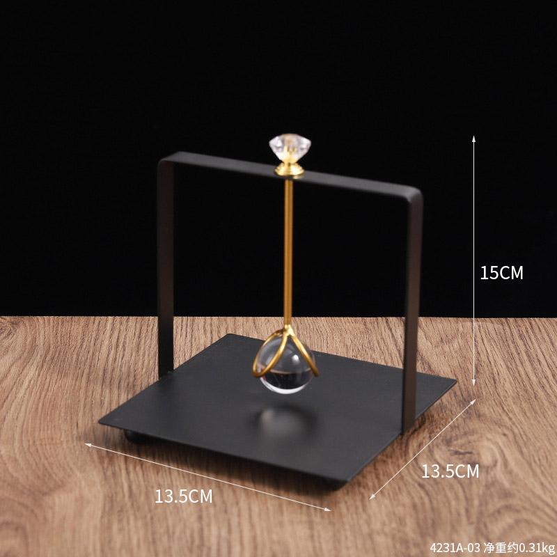 Iron Napkin Holder Tissue Dispenser Rack, Letters Metal with Weighted Arm Flat Napkin 3 color