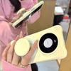 Cute Macaron Color Silicone Magnetic Air Cushion Stand Foldable Desktop Support Pad With Adhesive Backing For MagSafe