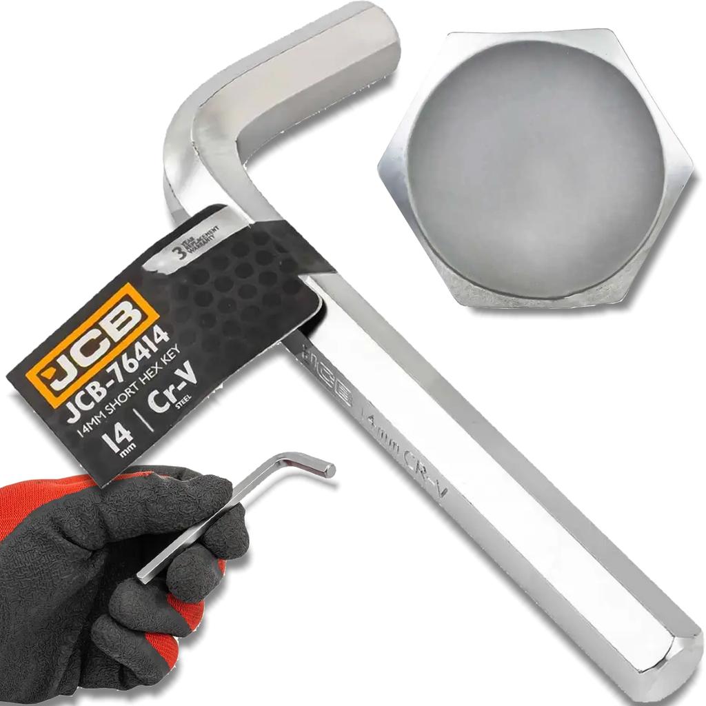 JCB Allen Key HEX CRV 14mm 6-point L-type