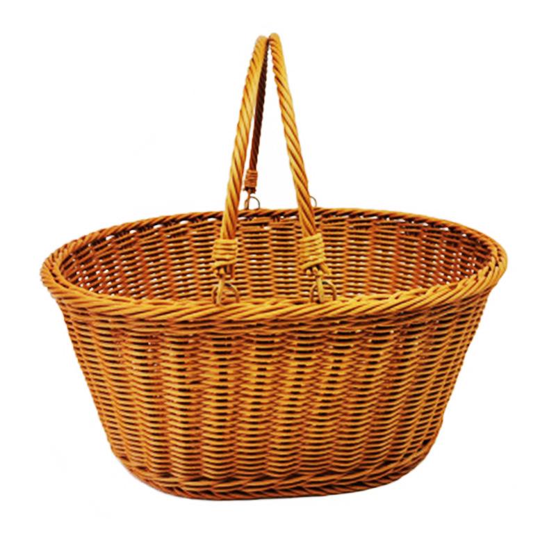 Outdoor Imitation Wicker Picnic and Shopping Basket