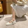 Fashion Spring Loafers Lolita Shoes Woman Belt Buckle Strap Mary Jeans Patent Leather Flats Girls Cosplay JK Footwear Female Sneakers
