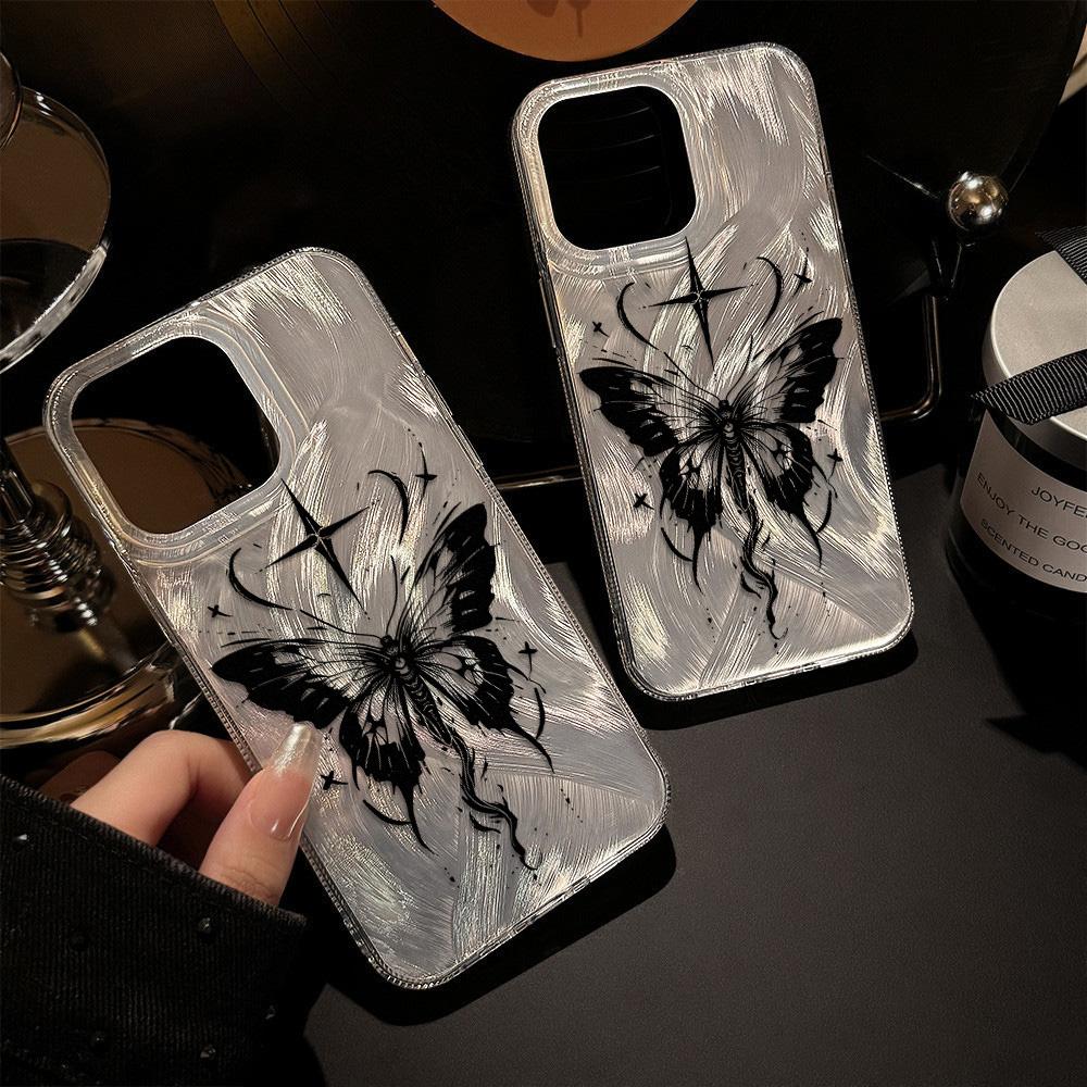 Husă de telefon Feather Luster pentru Samsung A53 A14 A33 A12 A32 S24 S23 Plus S20 S21 FE pentru iPhone 17 15 16 13 Pro 17 16 Pro Max Husă de telefon cu fundă fluture