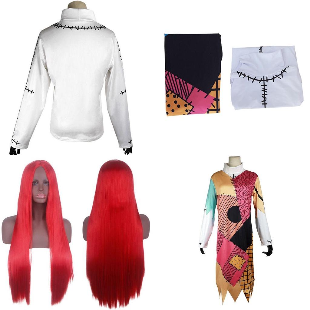 Womens Nightmare Before Christmas Sally Costume Featuring High-quality Soft Material And Stunning Design For Halloween Parties