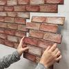 10/20PCS Self Adhesive Waterproof 3D Wall Panels Brick Wallpaper Retro Sticker for Bathroom Fireplace Decorative Wall Stickers