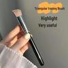 Soft Bristle Slanted Triangle Highlighter & Concealer Brush for Eyes and Face