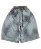 SK8ER ROCK Painting Cross Bermuda Shorts ((Melange Gray))