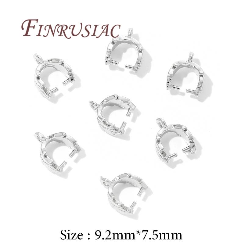 10-30Pcs/Lot Pendant Clip Clasp 18K Gold Plated Pinch Pendant Bails Supplies For Jewelry Connectors,DIY Earring Accessories