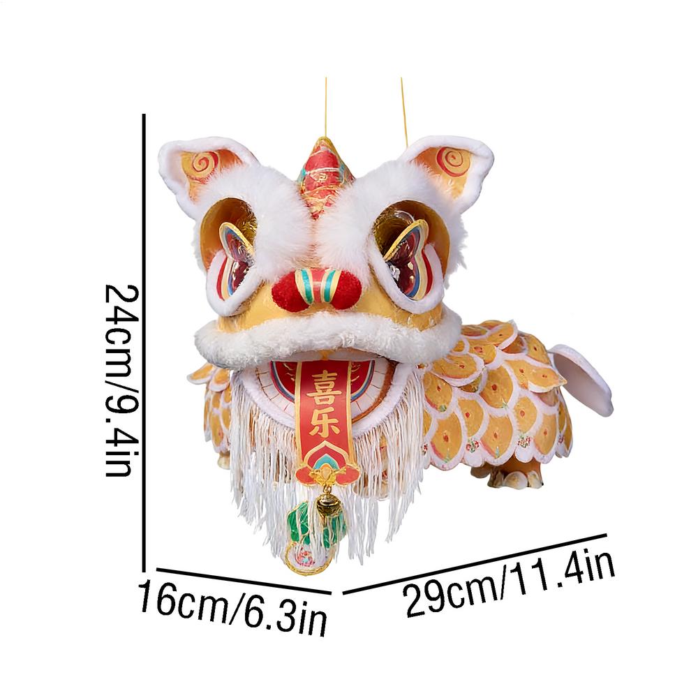 Chinese New Year 2026 Lanterns Lion Dance Hanging Lamp DIY Material Spring Festival Traditional Lanterns Material Package