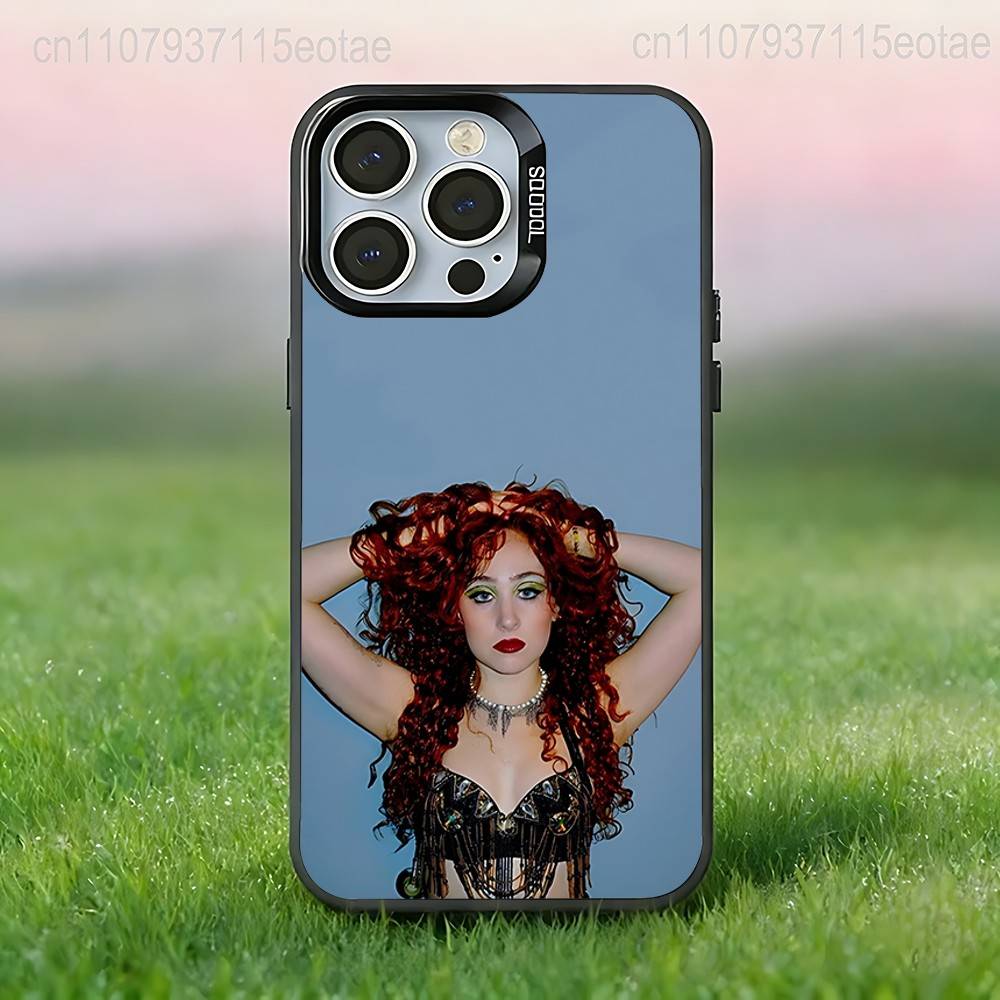 C-Chappell Roan Singer  Phone Case For iPhone 17,16,15,14,13,12,11,Pro,Max,Plus,E,Air,Mini Black Tpu IMD Cover