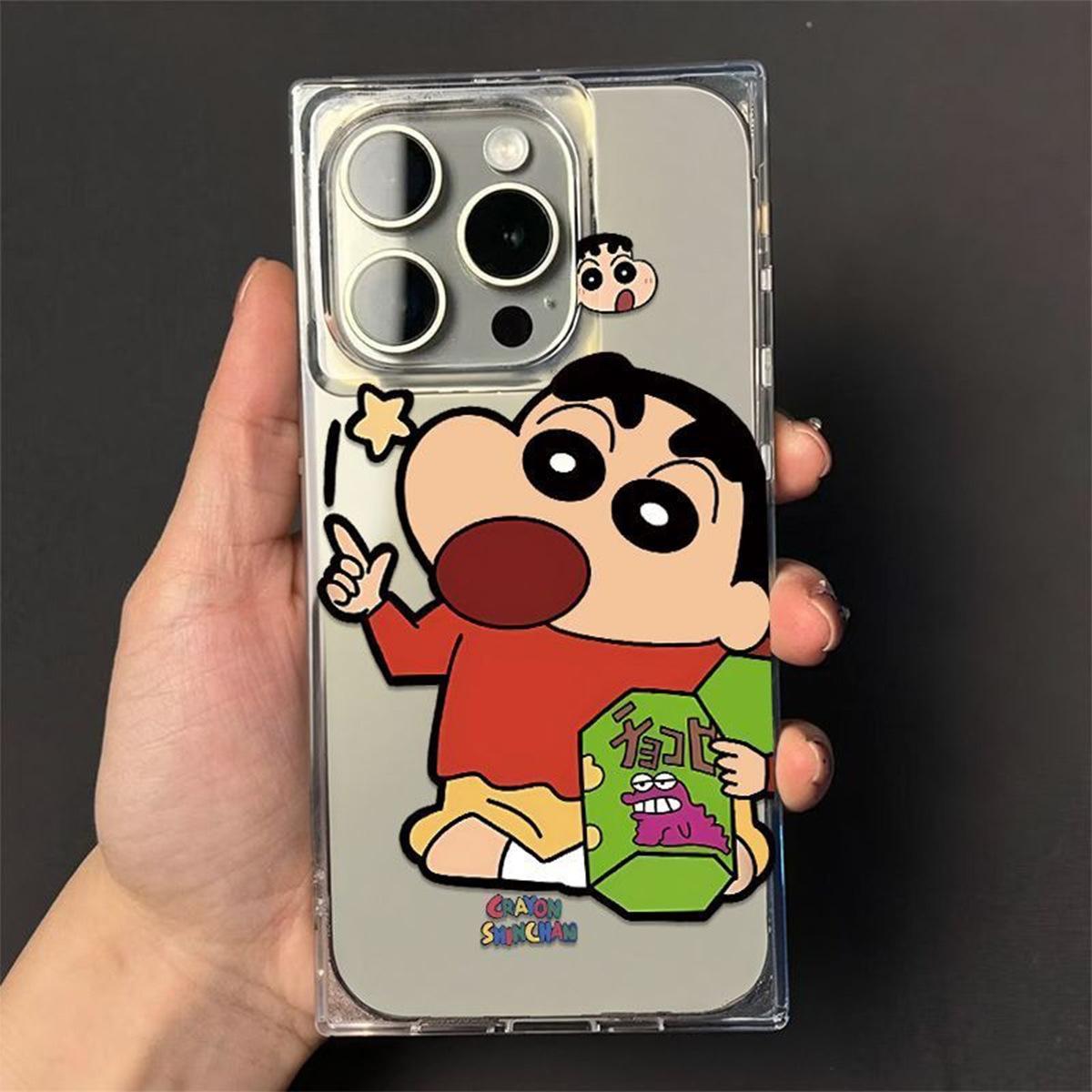 

Transparent Ice Crystal Square Square Mobile Phone Case Tpu Simple Model for Apple Mobile Phone Case Light Luxury High-end Fashion Personality For iPhone 17PROMAX