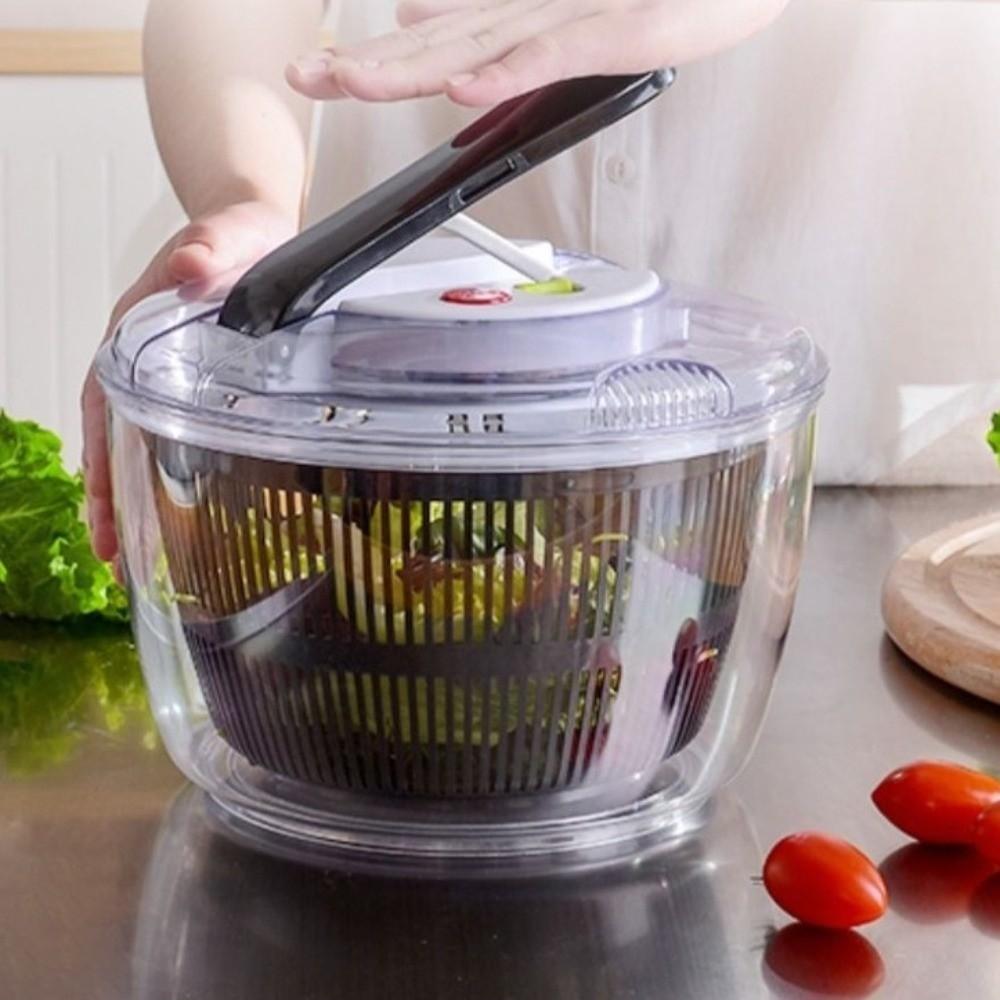 Quick Spin Vegetable Salad Spinner Press-type Salad Dryer Mixer  Vegetable Preparation