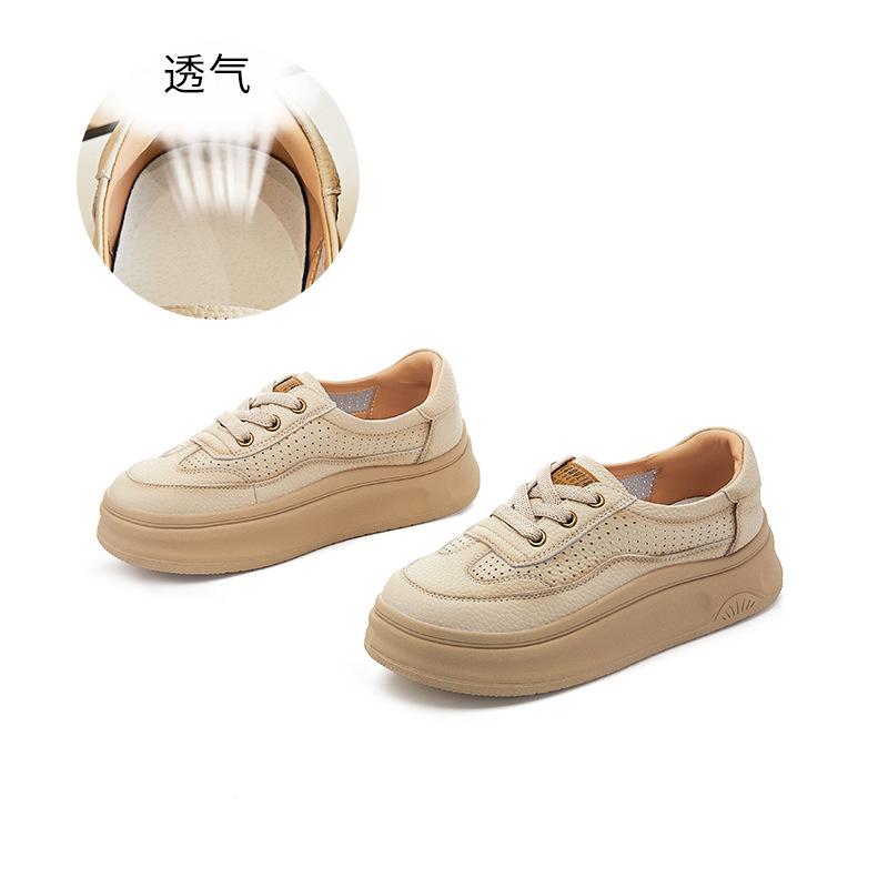 

Маленький размер 34 большой размер 41 кожаные маленькие белые туфли женские весна-лето 2025 новые этнические туфли в стиле ретро для доски женские повседневные женские туфли 34 бежевый