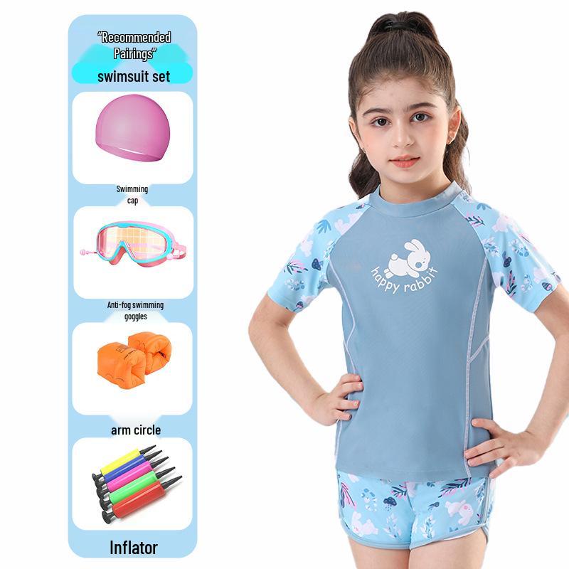 2024 Girls' Quick-Dry Two-Piece Swimsuit - Available In Small, Medium, Large Sizes
