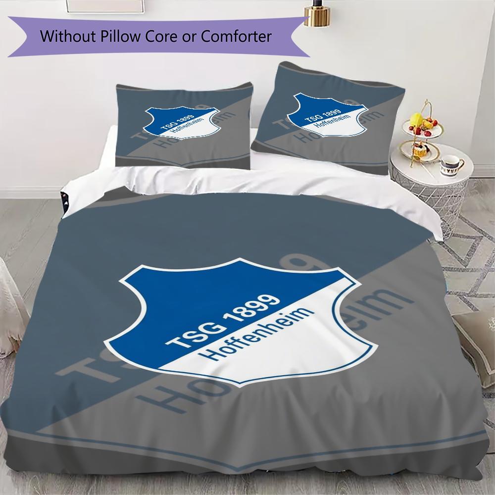 Hoffenheim Pattern Bedding uilt Set uilt Cover Pillowcase Home Decoration Birthday Gift (1 * duvet cover + 2 * pillowcase without core)