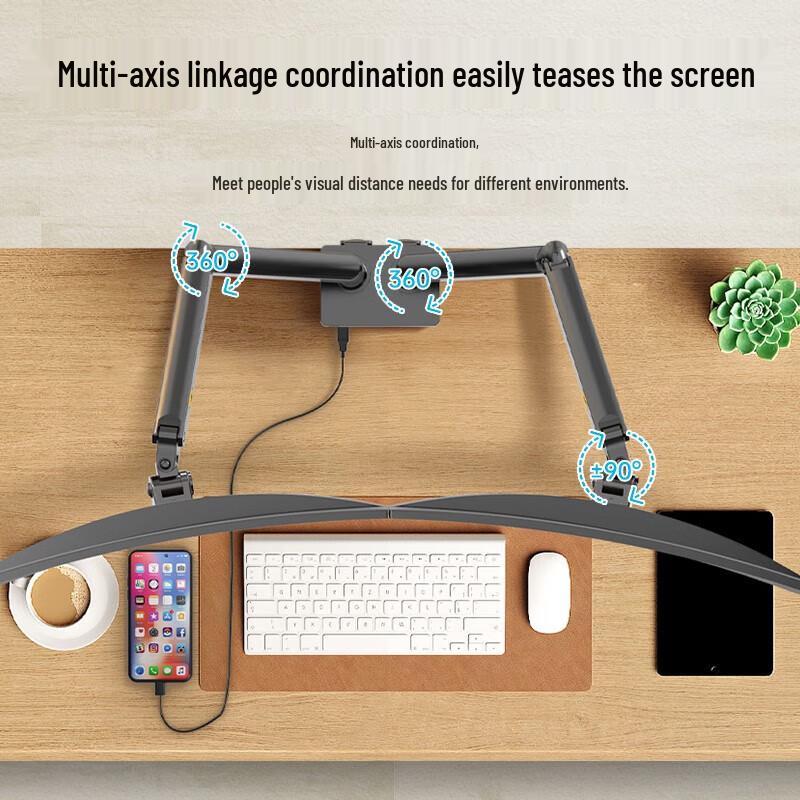 Xunhuo Dual Arm Monitor & Laptop Stand