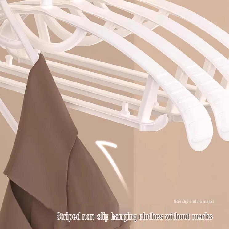 Seamless Non-Slip Wide Hanger for Clothes & Pants - Anti-Shoulder, Anti-Bulge, Multifunctional Drying & Collection Solution