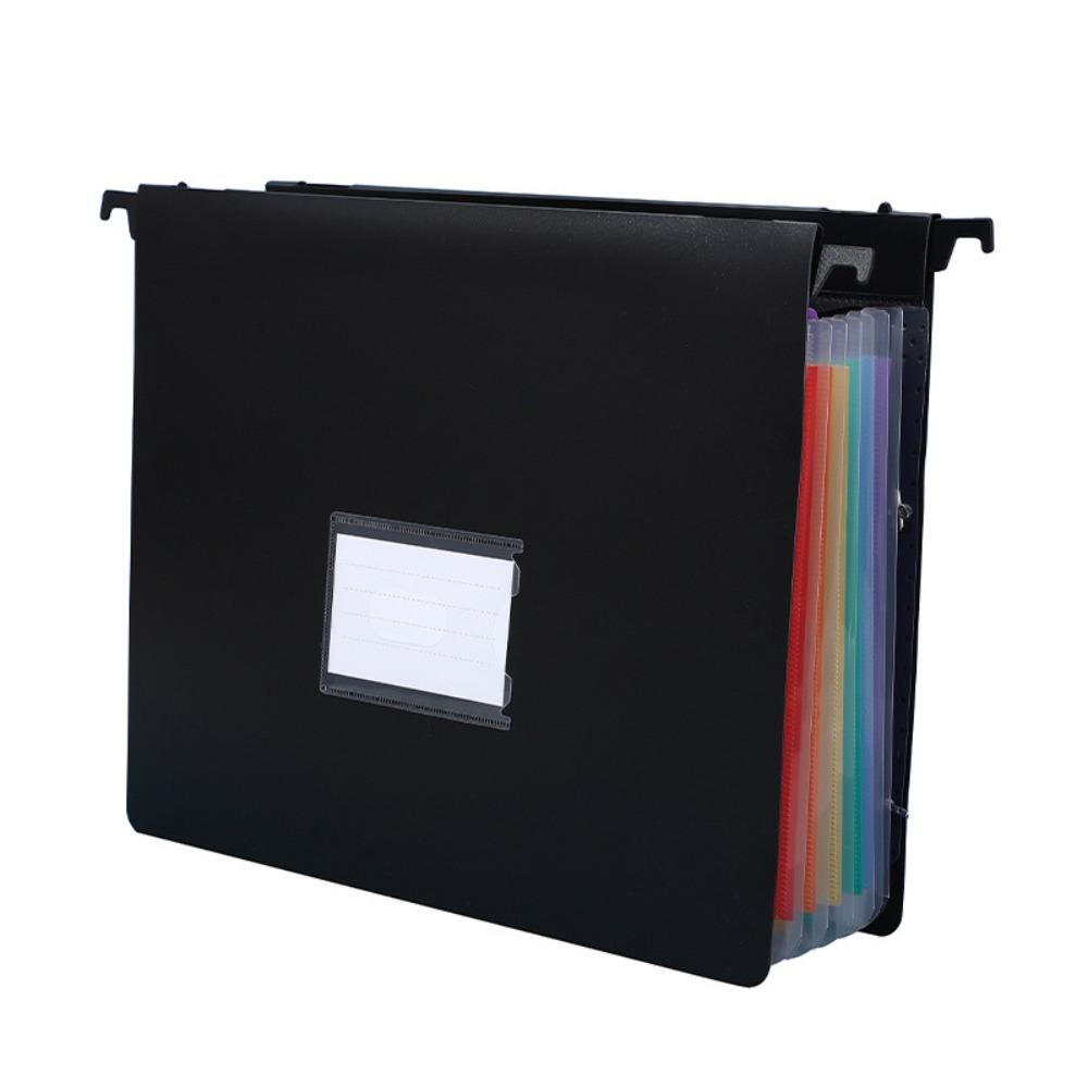 7/13 Pockets Expanding File Folder Waterproof Accordion File Folder Portable Accordion Bag Receipt 7 Pockets чёрный