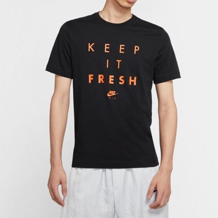 Nike T Shirts Men's Crew Neck Moderate Straight Fit CW4821-010