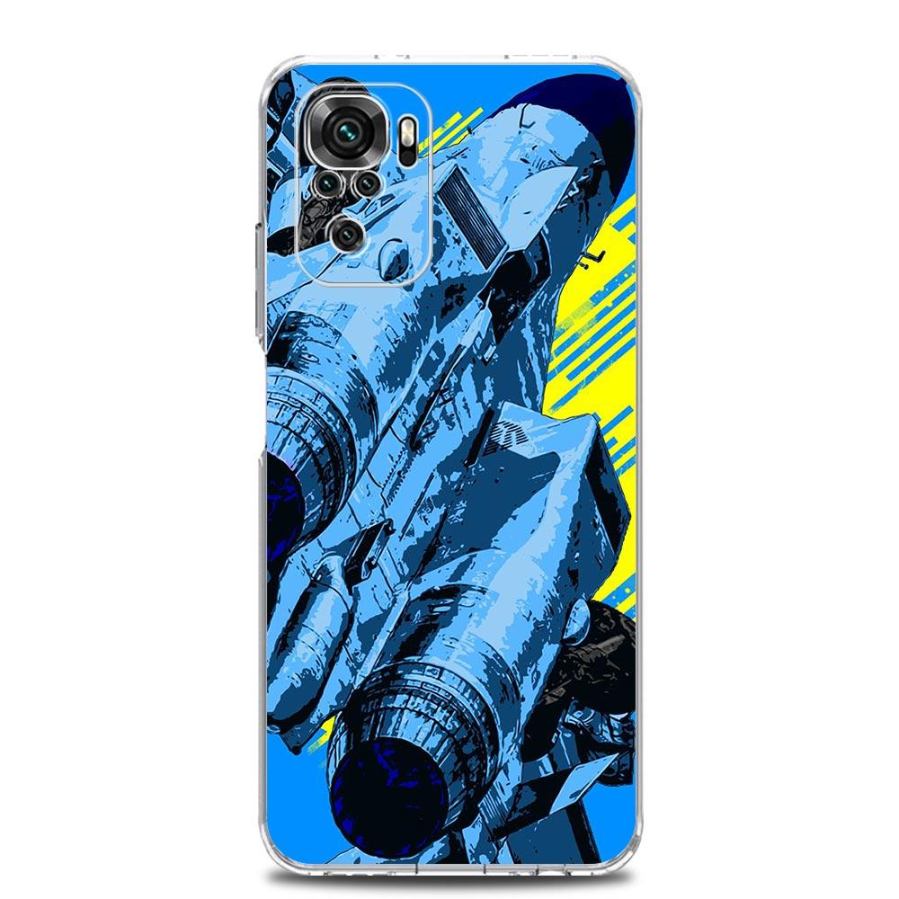 Square Clear Phone Case For Xiaomi Redmi Note 12 11 9S 9 8 10 Pro+ 7 8T 9C 9A 8A K40 Gaming Cover JDM Sports Car Lamp Aircraft