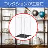 Rubonarie Acrylic Figure Case, 20x20x30cm, Stain-Resistant, Durable, with Stand (Clear)