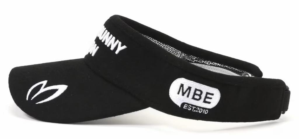 [Master Bunny] Unisex Warm Sun Visor (Brand Logo, Size Adjustable)  Golf Hat  758-4287103 010Black FR